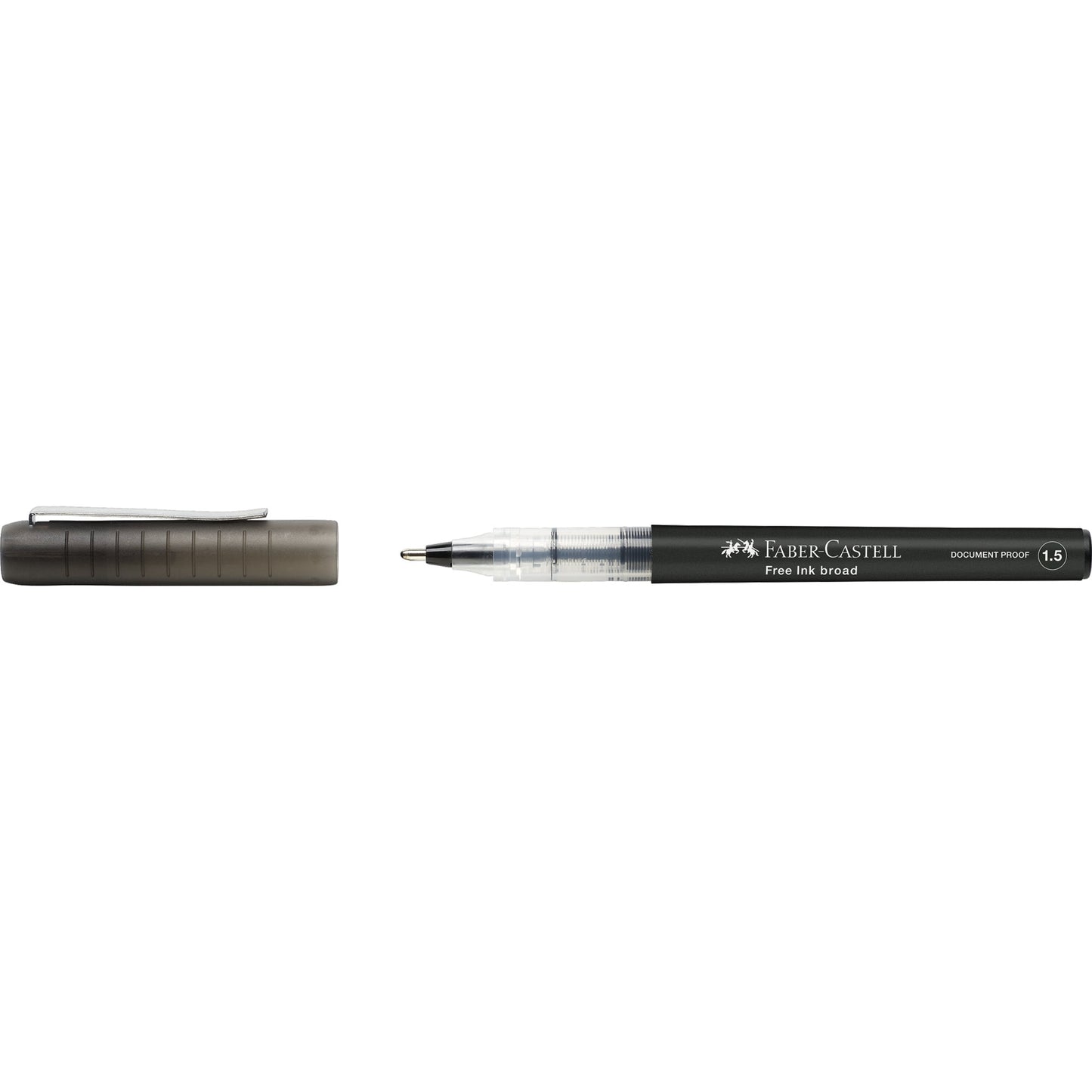 Faber-Castell Tintenroller Free Ink broad 1,5mm schwarz Konusspitze dokumentenecht