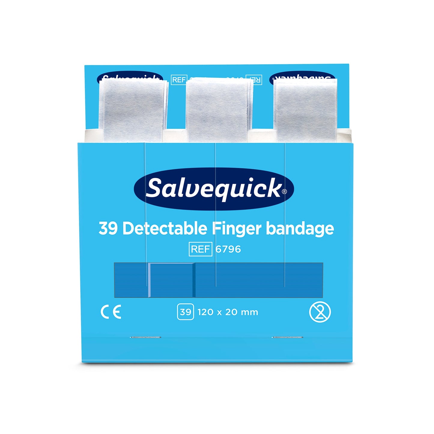 Salvequick Nachfüllset Pflasterspender Detectable Refill 6796 Salvequick Pflasterspender Blue Detectable 1009072 39 St./Pack.