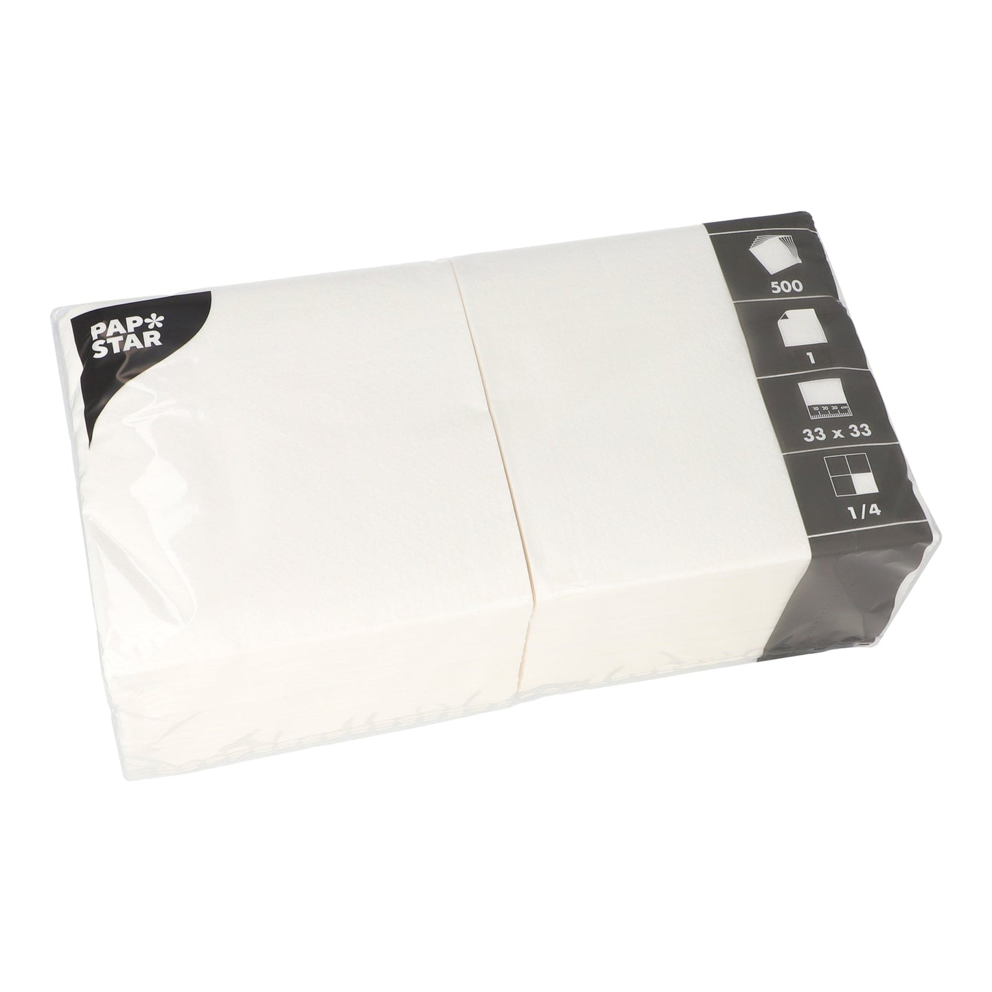 PAPSTAR Servietten 33 x 33 cm (B x L) weiß 500 St./Pack.