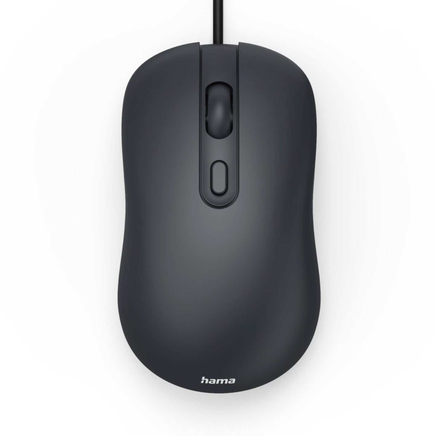 Hama Optische PC Maus CM-200 Links- und Rechtshänder nicht ergonomisch USB-A schwarz