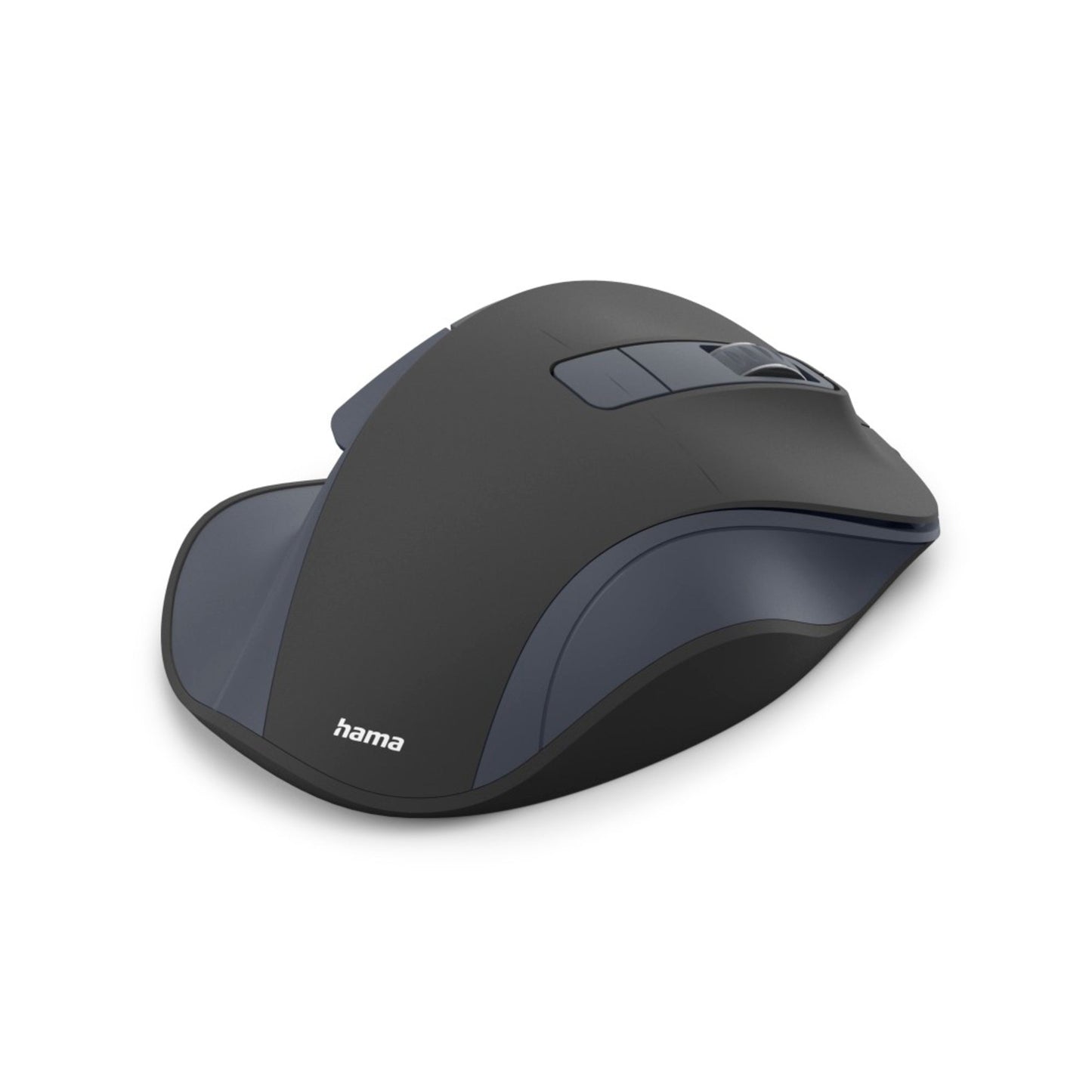 Hama Optische PC Maus WM-500 Rechtshänder nicht ergonomisch Empfänger: USB-A, Maus: USB-C 10m Akku inkl. USB-A Empfänger, USB-C/USB-A Ladekabel (1,8 m), Kabelmanager schwarz
