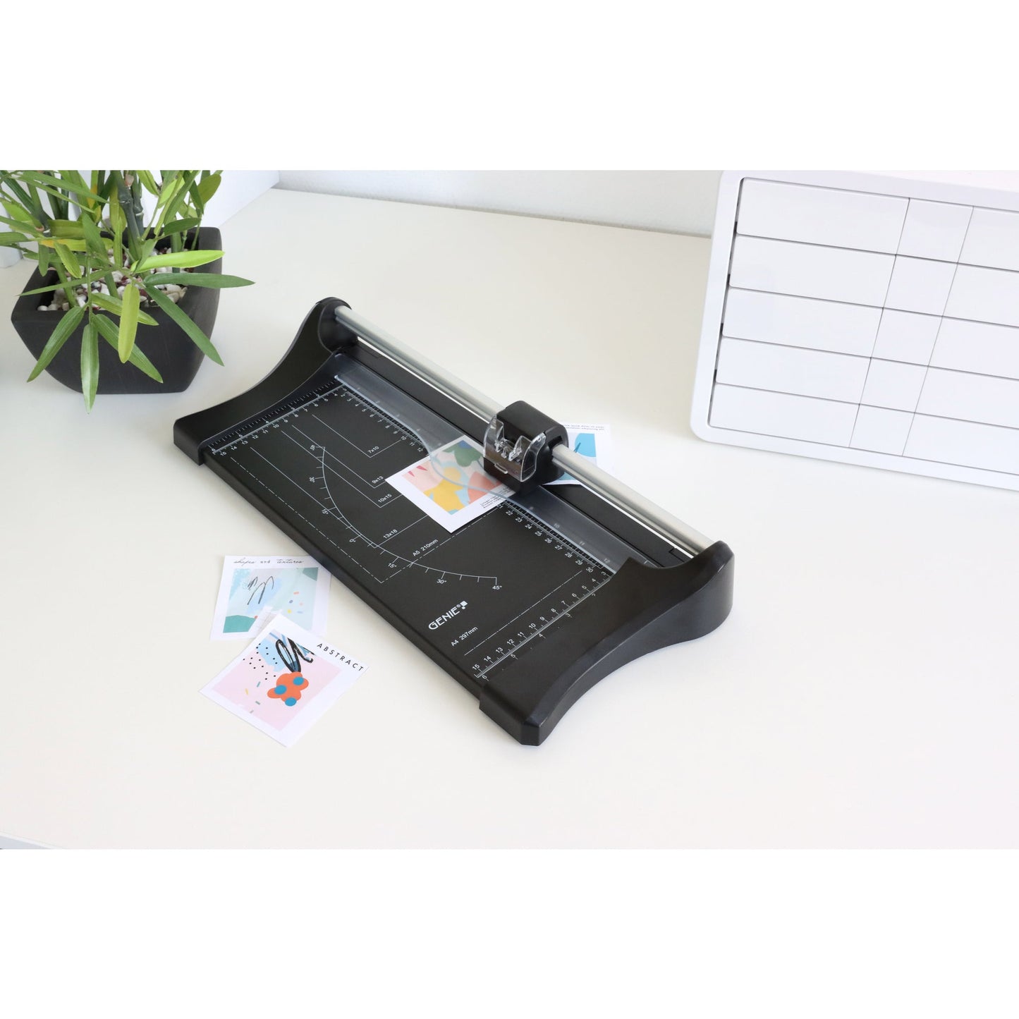 GENIE® Rollenschneider RC 08 Plus 45 x 7,3 x 19 cm (B x H x T) DIN A4 Metall