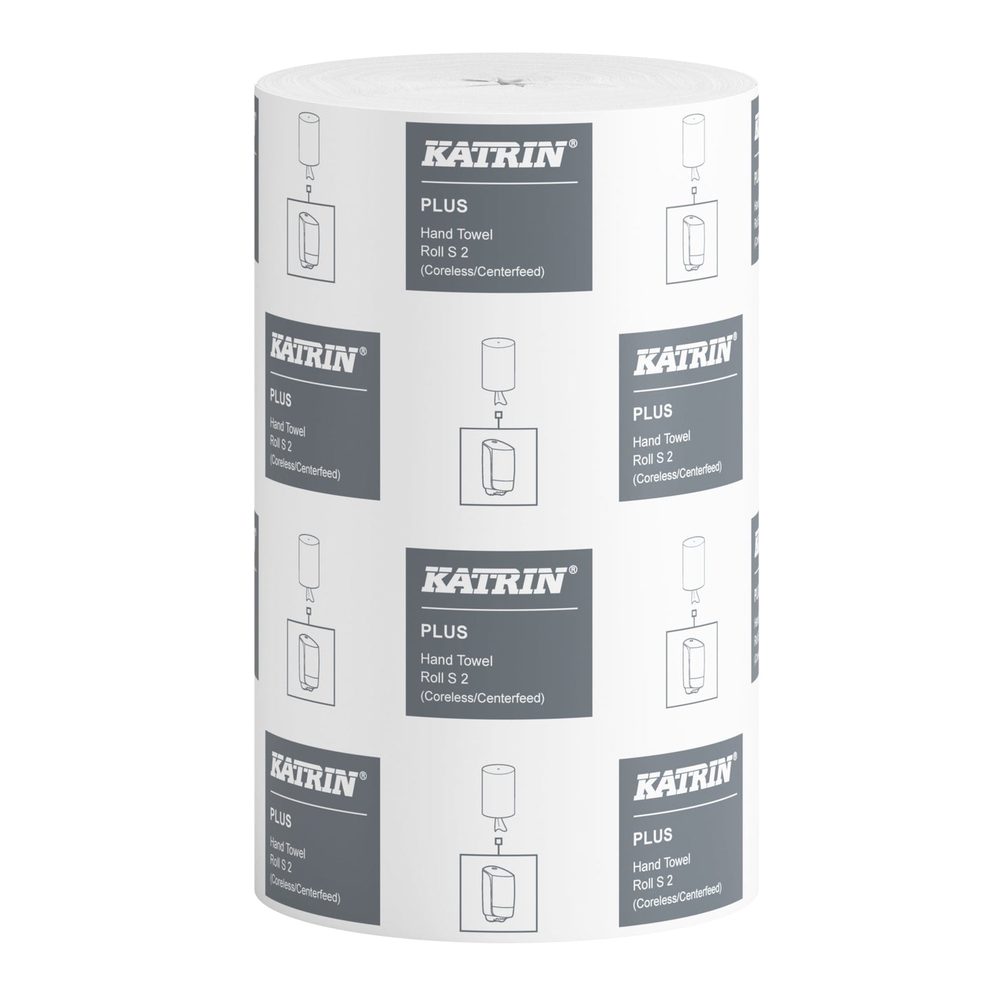 Katrin Handtuchrolle Plus 20,5 cm x 60 m (B x L) Tissue, 100 % Zellstoff weiß 12 Rl./Pack.