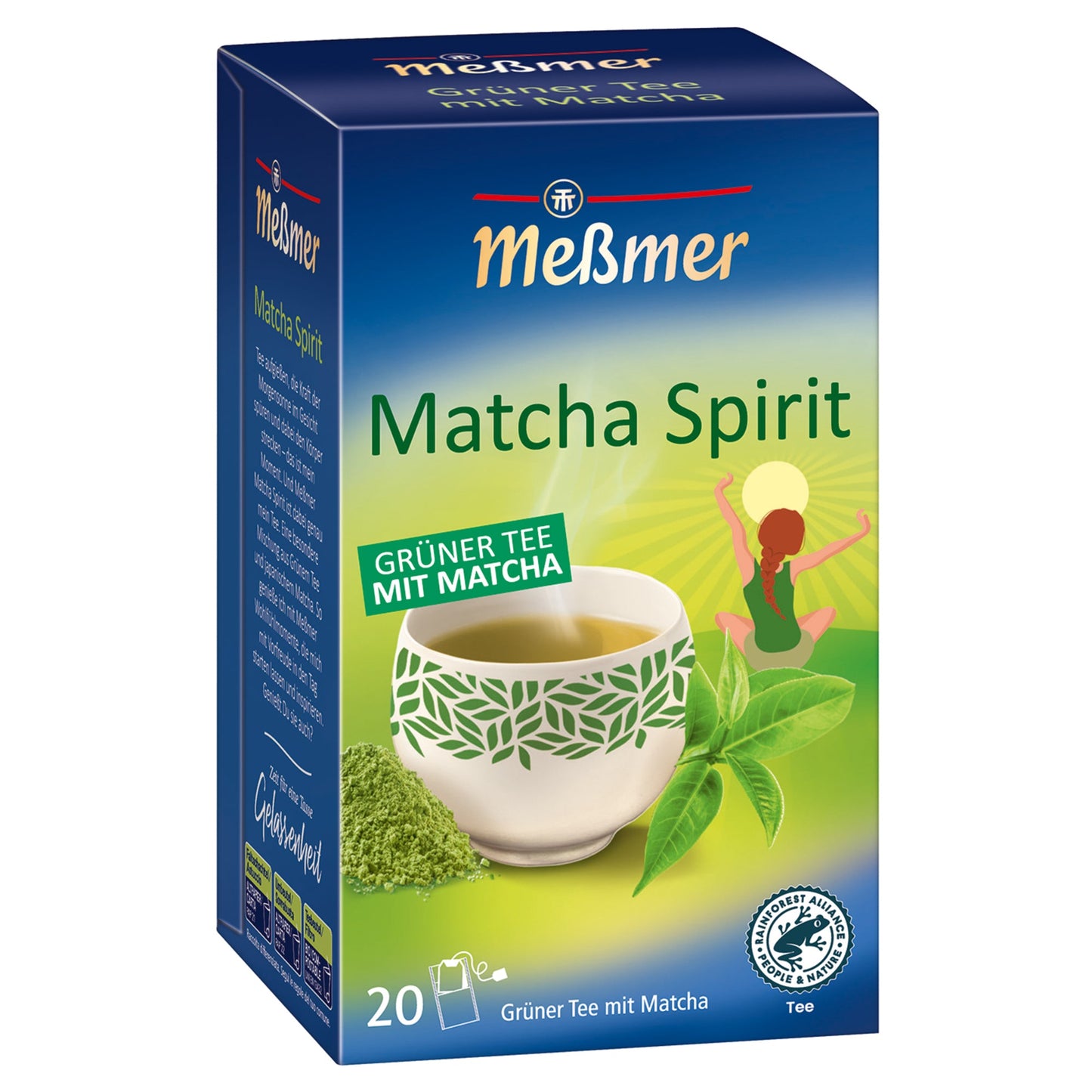 Meßmer Tee Matcha Spirit Grüner Tee mit Matcha 20 Btl./Pack.