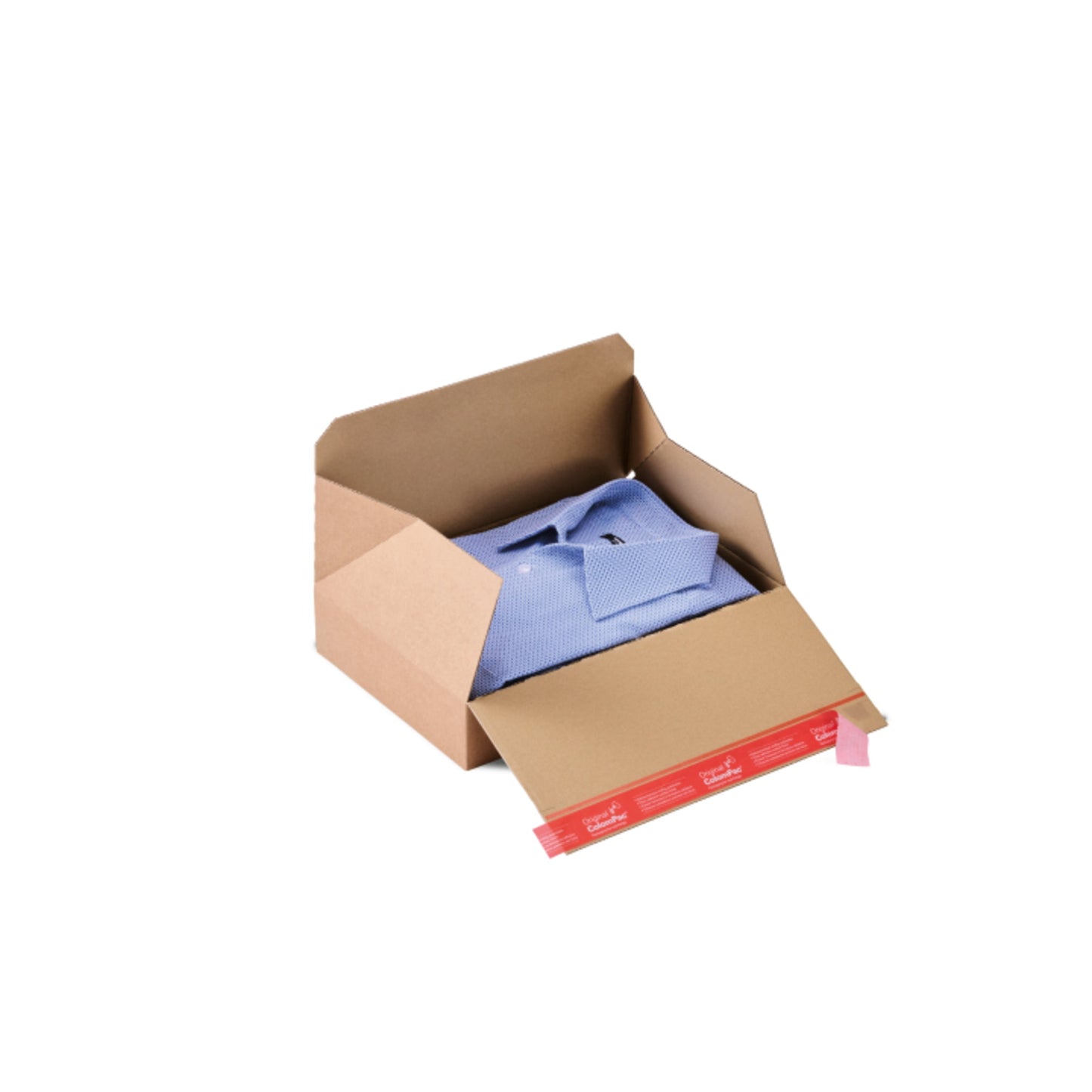 ColomPac® Versandkarton Innenmaße: 34 x 6,4 x 23,9 cm (B x H x T) Außenmaße: 35 x 8 x 25 cm (B x H x T) Wellpappe 1-wellig braun