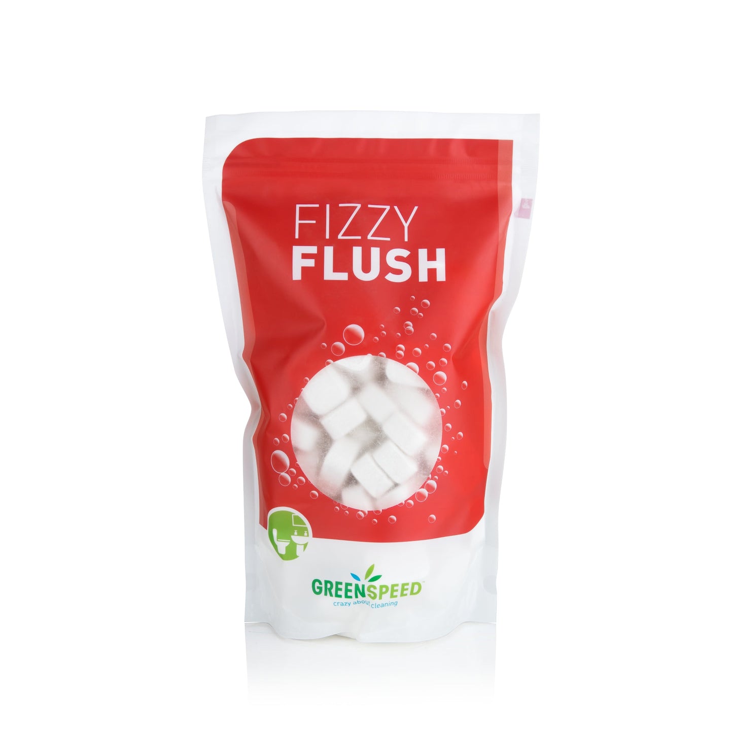 GREENSPEED WC-Reiniger Fizzy Flush Tüte Kunststoff 75 x 15 g/Pack.