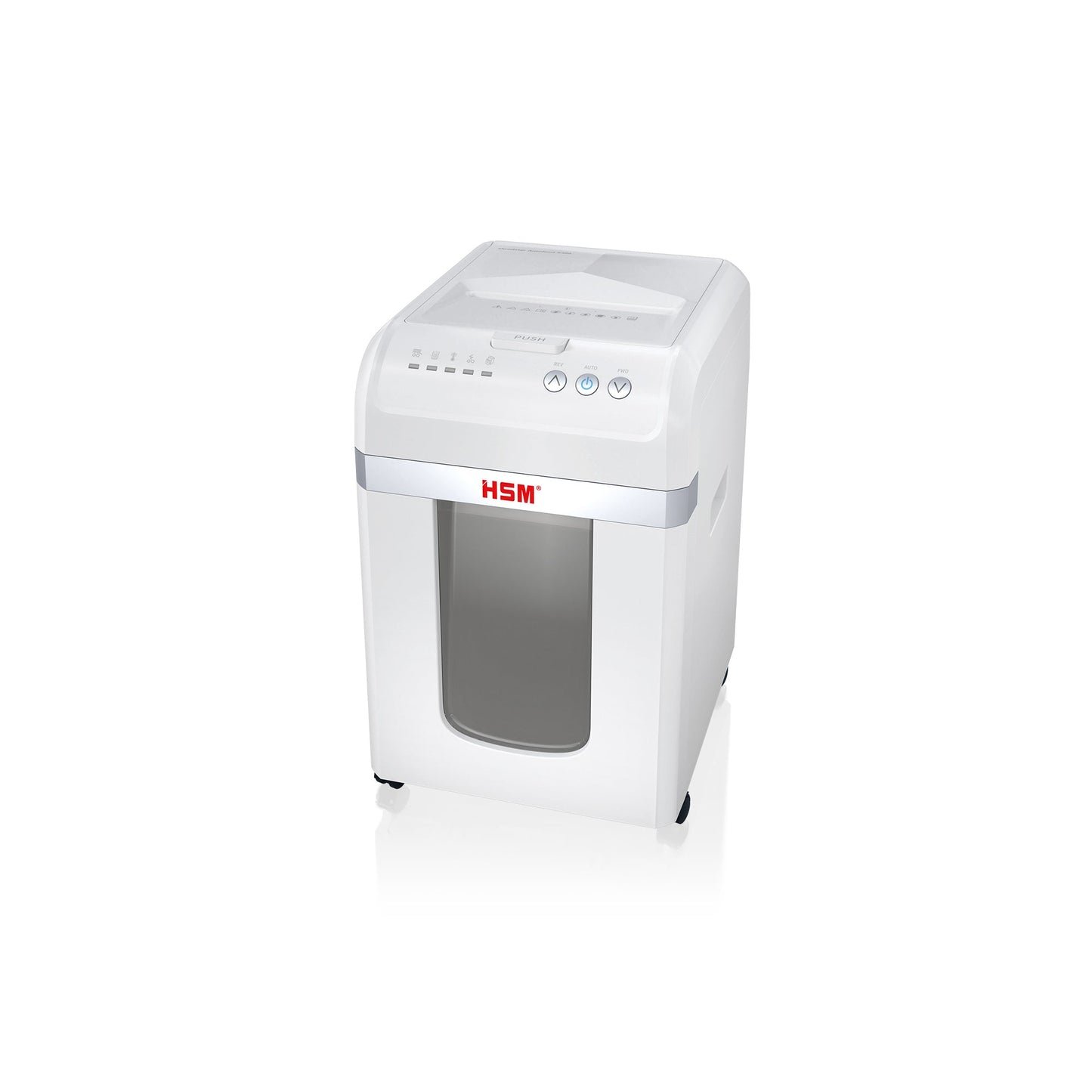HSM® Aktenvernichter shredstar X300 P-4 Papier, Heftklammern, Büroklammern, Kreditkarten Partikelschnitt weiß