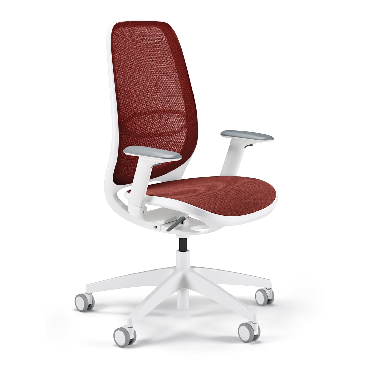 Sedus Bürodrehstuhl se:air 39-52cm Kinetic-Swing-Mechanik Rolle weich gebremst (für Hartboden) Kunststoff rot/weiß