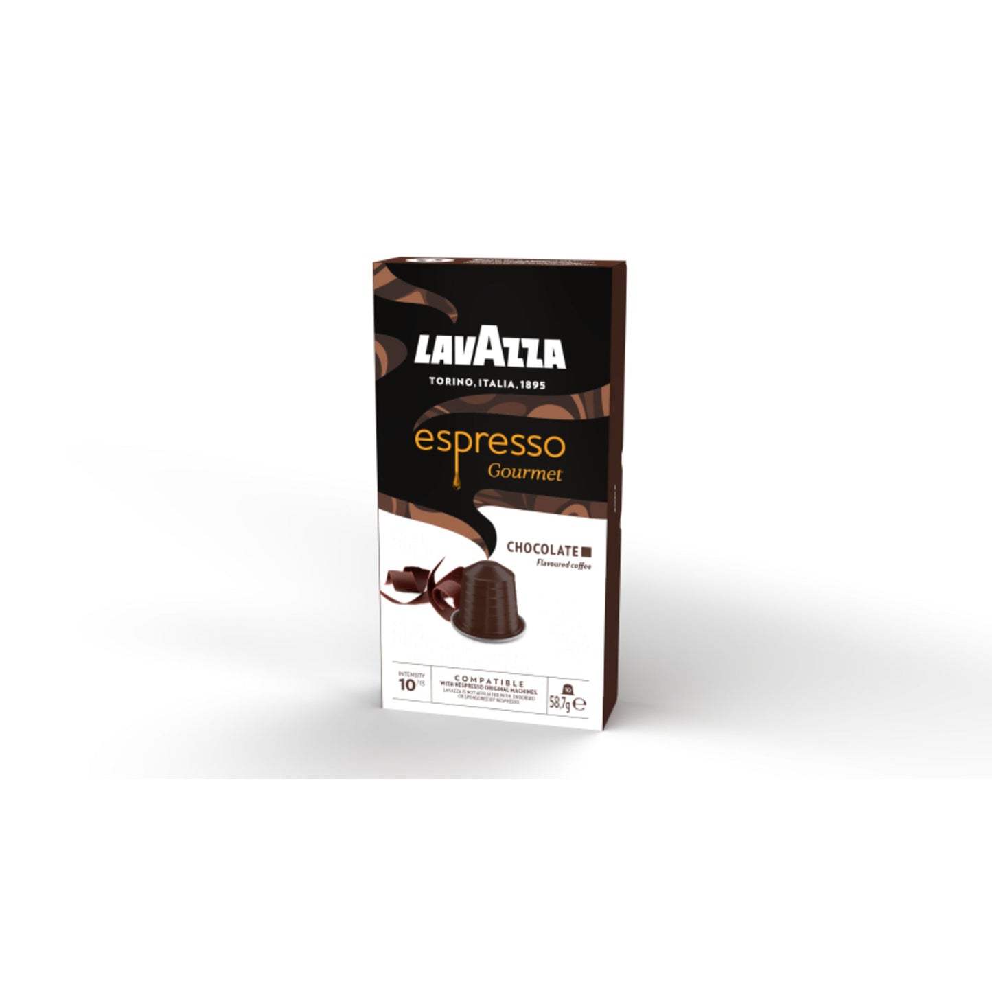 Lavazza Espressokapsel Gourmet Chocolate Nespresso® Maschine nussig, schokoladig Intensität: 10 10 x 5,87 g/Pack.