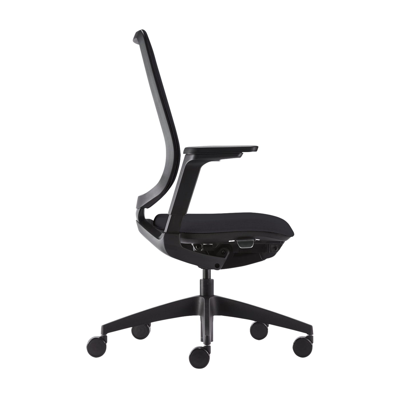 Sedus Bürodrehstuhl se:flex 40-52cm Synchronmechanik Rolle weich gebremst (für Hartboden) Kunststoff schwarz