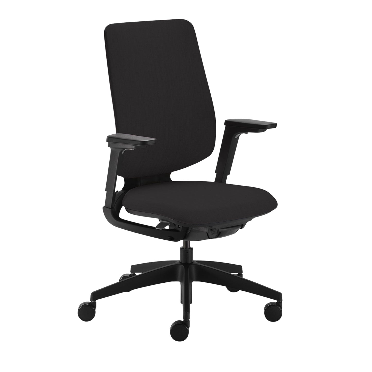 Sedus Bürodrehstuhl se:flex 40-52cm Synchronmechanik Rolle weich gebremst (für Hartboden) Kunststoff schwarz