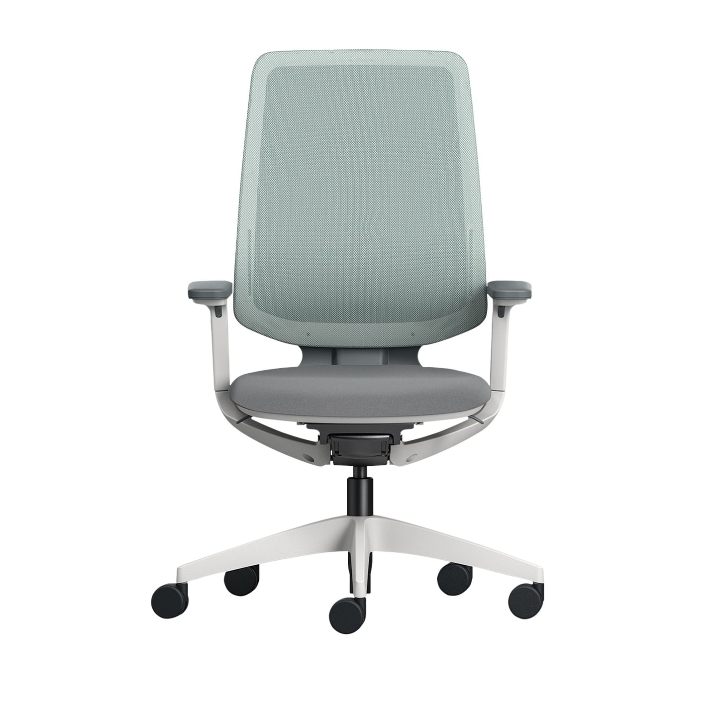 Sedus Bürodrehstuhl se:flex 40-52cm Synchronmechanik Rolle weich gebremst (für Hartboden) Kunststoff hellgrau