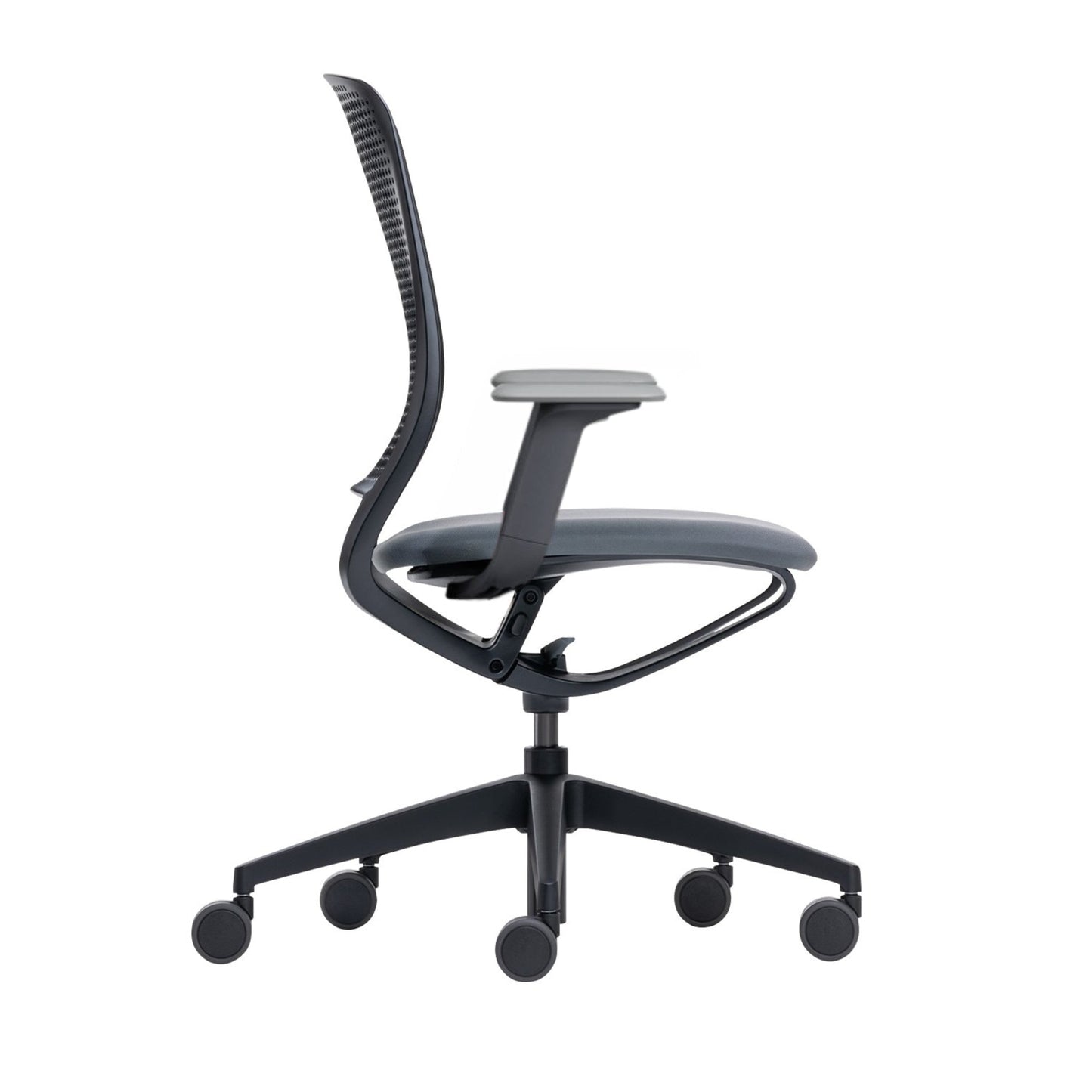 Sedus Bürodrehstuhl se:motion 42-53cm Kinetic-Swing-Mechanik Rolle weich gebremst (für Hartboden) Kunststoff dunkelgrau