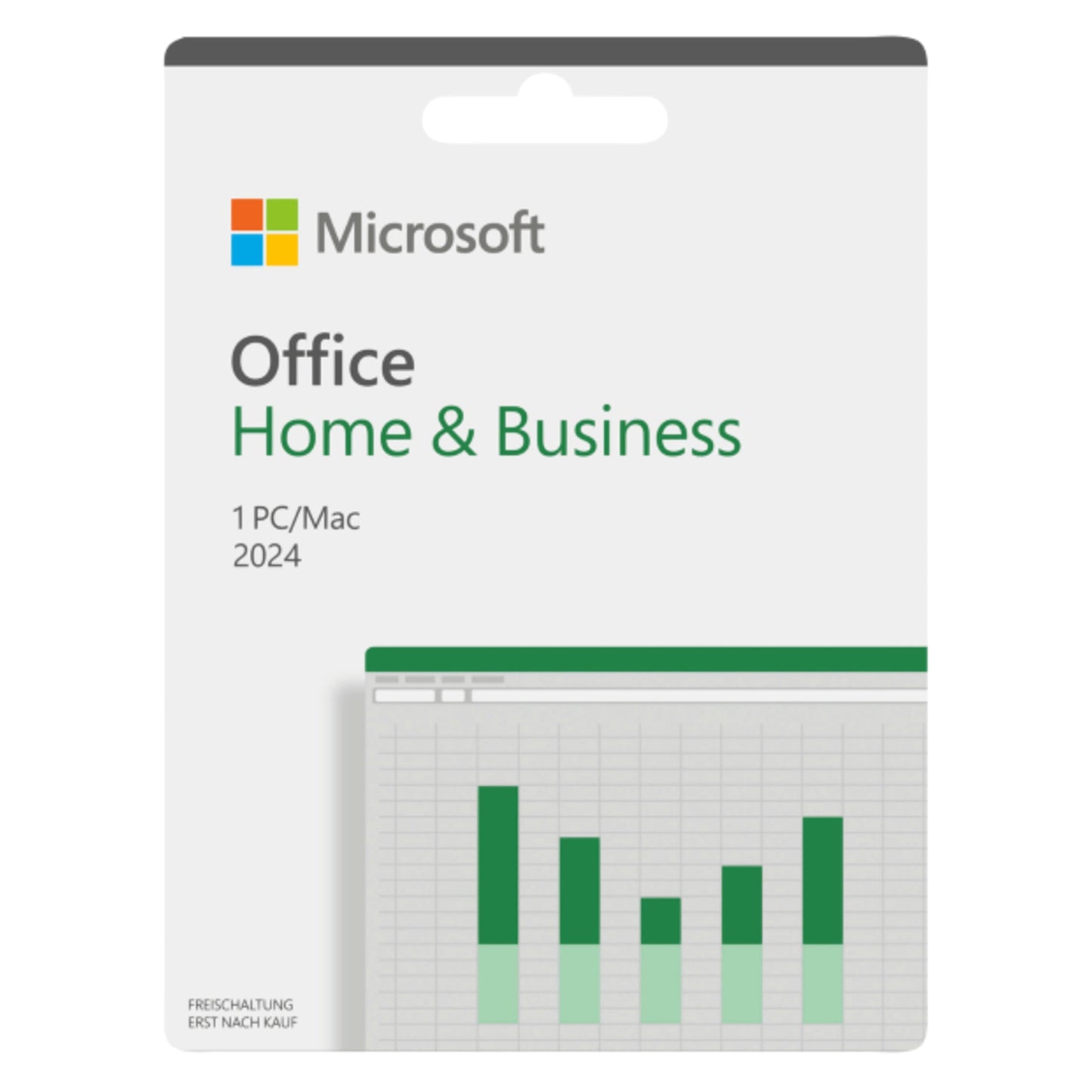 Microsoft Software Office Home & Business 2024 Kauflizenz Windows® 10, 11, Mac universell Word, Excel, PowerPoint, Outlook, OneNote 1 Lizenz