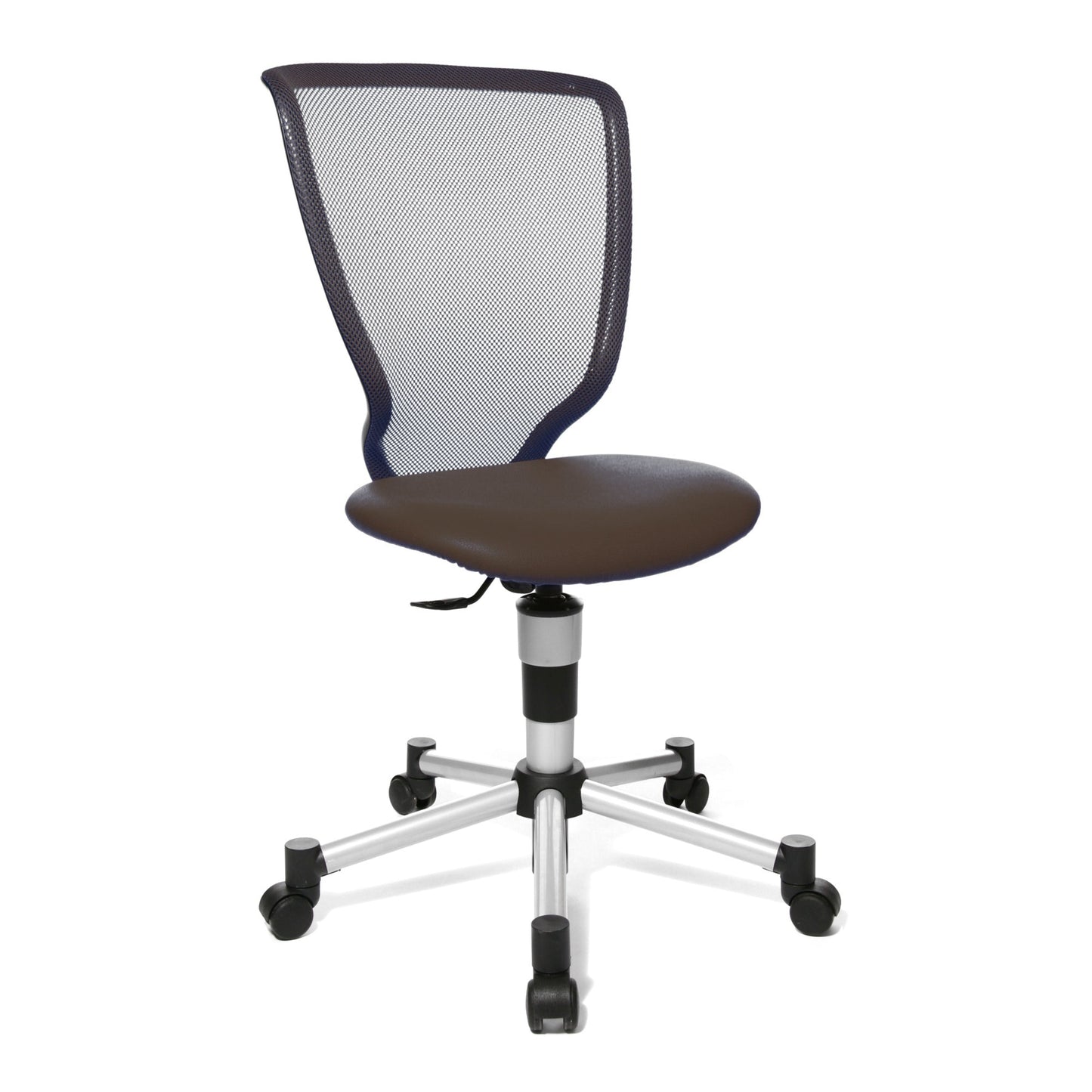 TOPSTAR Kinderdrehstuhl Titan® Junior Rolle hart gebremst (für Teppichboden) Stahl, lackiert dunkelbraun