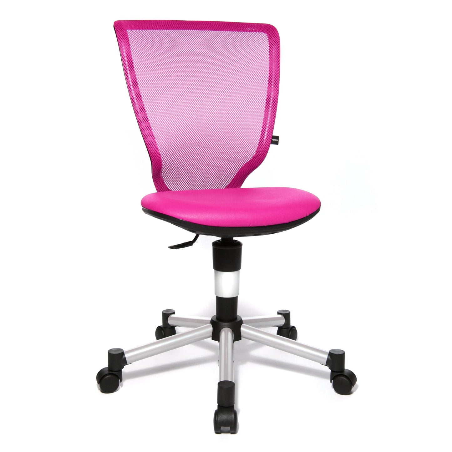 TOPSTAR Kinderdrehstuhl Titan® Junior Rolle hart gebremst (für Teppichboden) Stahl, lackiert pink