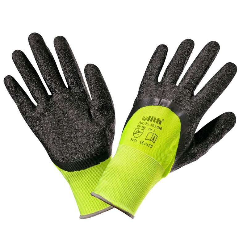 unisex Arbeitshandschuhe schwarz Größe 8 1 Paar