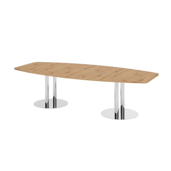 Hammerbacher Konferenztisch KT28C 2.800 x 755 x 1.300 mm (B x H) Spanplatte Farbe der Tischplatte: asteiche