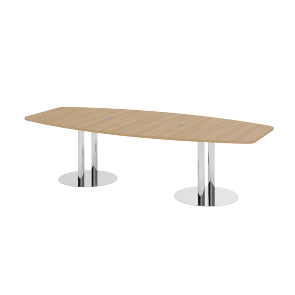 Hammerbacher Konferenztisch KT28C 2.800 x 755 x 1.300 mm (B x H) Spanplatte Farbe der Tischplatte: eiche