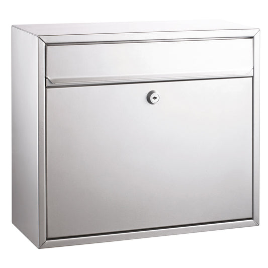 ALCO Briefkasten 36 x 31 x 15 cm (B x H x T) Edelstahl silber