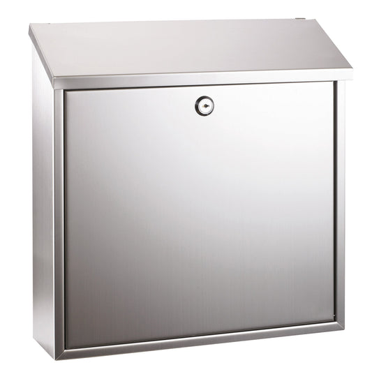 ALCO Briefkasten 36 x 36 x 10 cm (B x H x T) Edelstahl silber