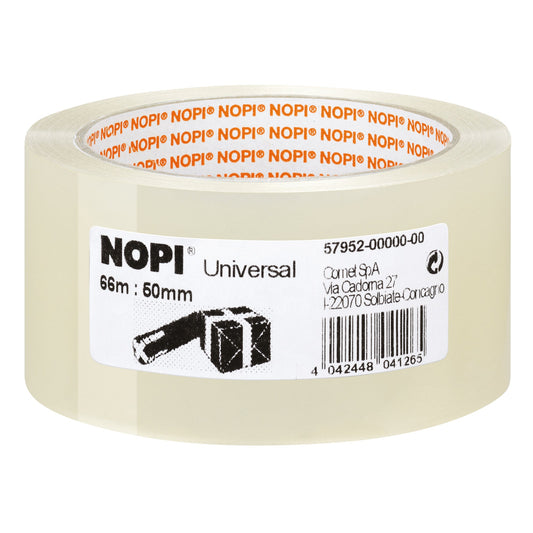 NOPI® Packband Universal 50 mm x 66 m (B x L) Acrylat transparent
