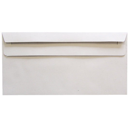Soennecken Briefumschlag oeco DIN lang 220 x 110 mm (B x H) mit Selbstklebung ohne Fenster 75g/m² grau 1.000 St./Pack.