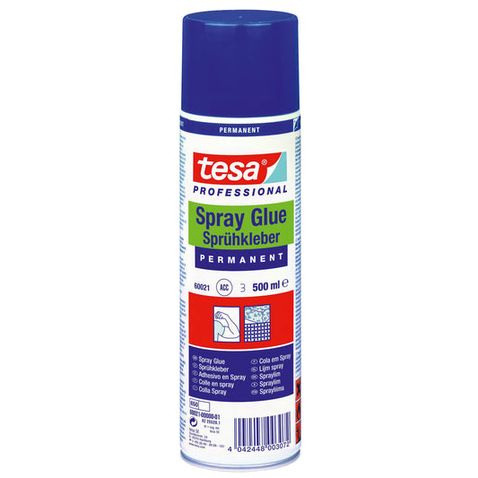 tesa® Sprühkleber PERMANENT mit Lösungsmittel nicht wieder ablösbar 500ml