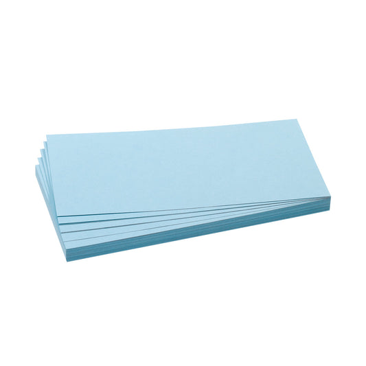 FRANKEN Moderationskarte 20,5 x 9,5 cm (B x H) 130g/m² Altpapier, 100 % recycelt hellblau 500 St./Pack.