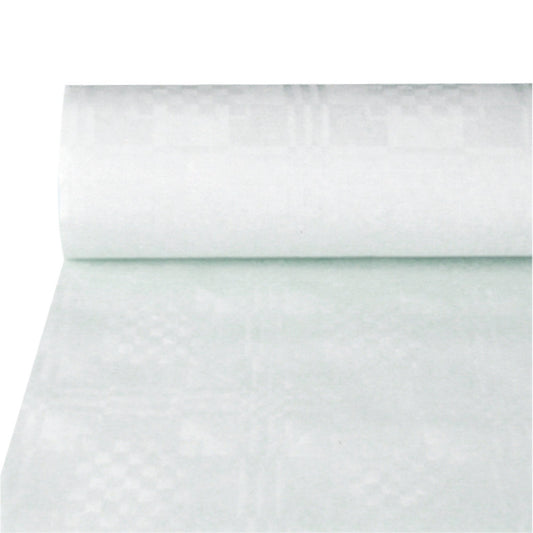 PAPSTAR Tischtuchrolle Damast 1 x 50 m (B x L) 40g/m² Papier, 100 % recycelt weiß