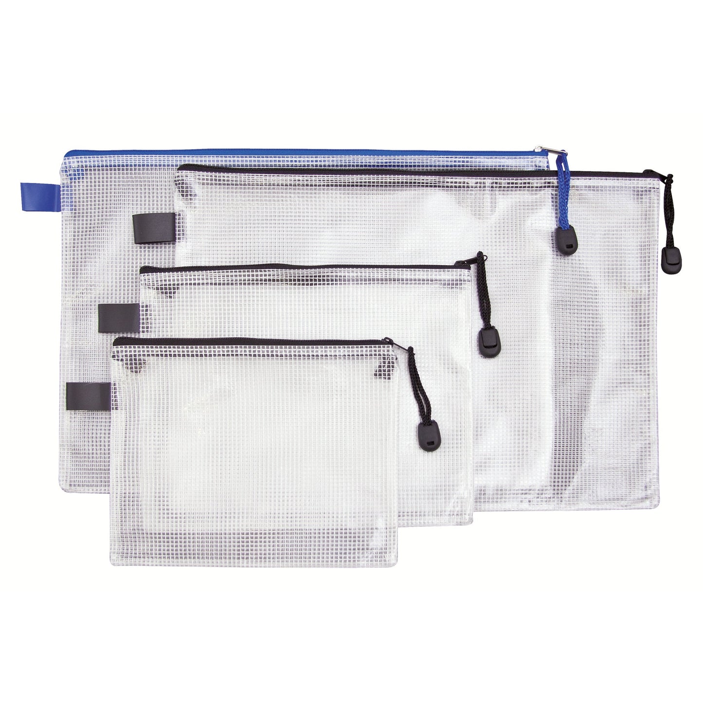 Reißverschlusstasche DIN A4 PVC blau
