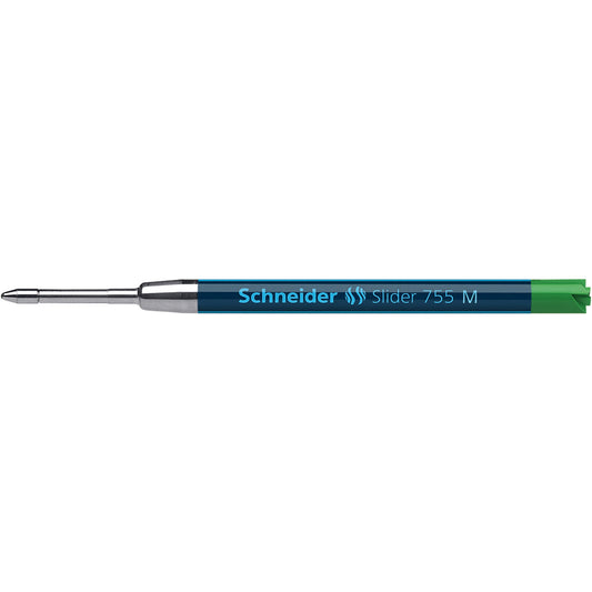 Schneider Kugelschreibermine Slider 755 Schneider Kugelschreiber Plug+Play-System 0,5mm M grün G2 dokumentenecht