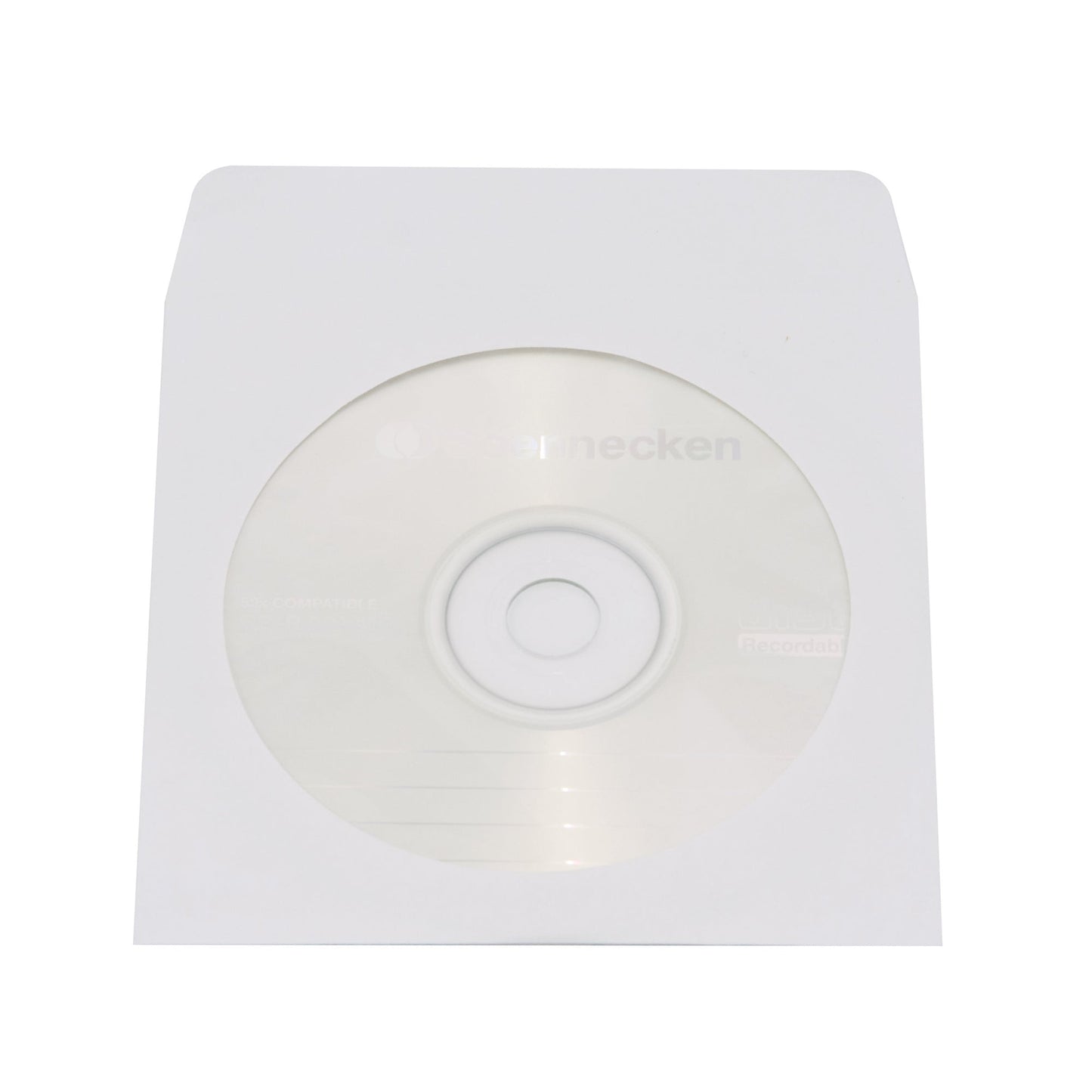Soennecken CD/DVD Hülle 12,4 x 12,4 cm (B x H) Papier weiß 100 St./Pack.