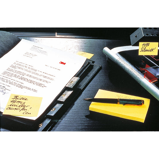 Post-it® Haftnotiz Notes 127 x 76 mm (B x H) gelb 100 Bl./Block 6 Block/Pack.