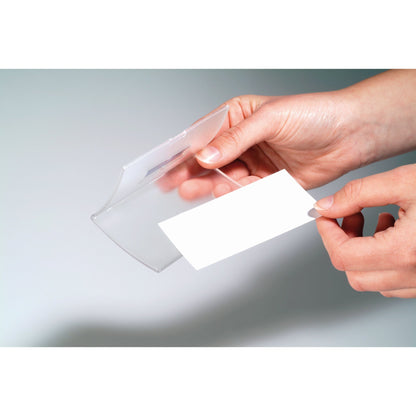DURABLE Namensschild CLICK FOLD 75 x 40 mm (B x H) Magnet transparent 10 St./Pack.