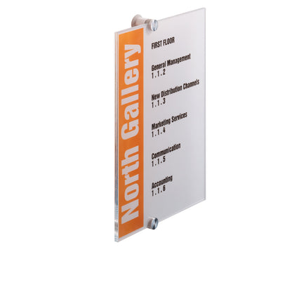 DURABLE Türschild CRYSTAL SIGN® 210 x 297 mm (B x H) Acrylglas transparent
