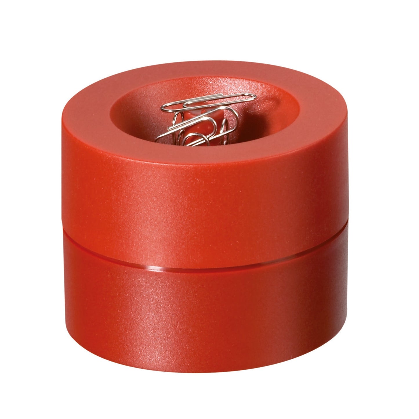 MAUL Klammernspender MAULpro 7,3 x 6 cm (Ø x H) mit Klammer Kunststoff rot