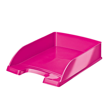 Leitz Briefablage WOW DIN A4 Polystyrol Farbe: pink