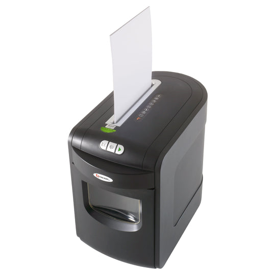 Rexel® Aktenvernichter Mercury REM723 P-5 Papier, Heftklammern, Büroklammern, Kreditkarten Partikelschnitt 8 Bl. schwarz