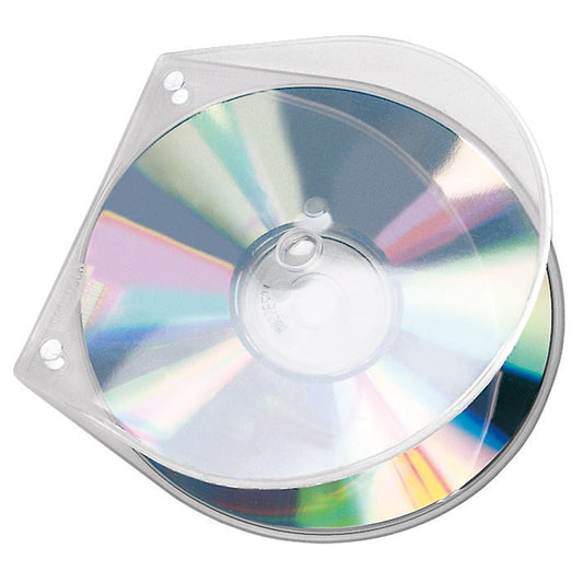 Veloflex CD/DVD Hülle VELOBOX® 12,5 x 12,5 cm (B x H) Polypropylen transparent 10 St./Pack.