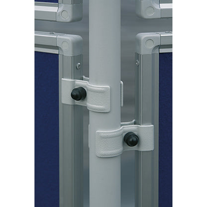 FRANKEN Stellwand ECO 120 x 60 cm (B x H) Zubehör erforderlich FRANKEN Standbein für Stellwand ECO EL-UES19, -EL-UES16, FRANKEN Rollenset ECO EL-UTR Aluminium weiß