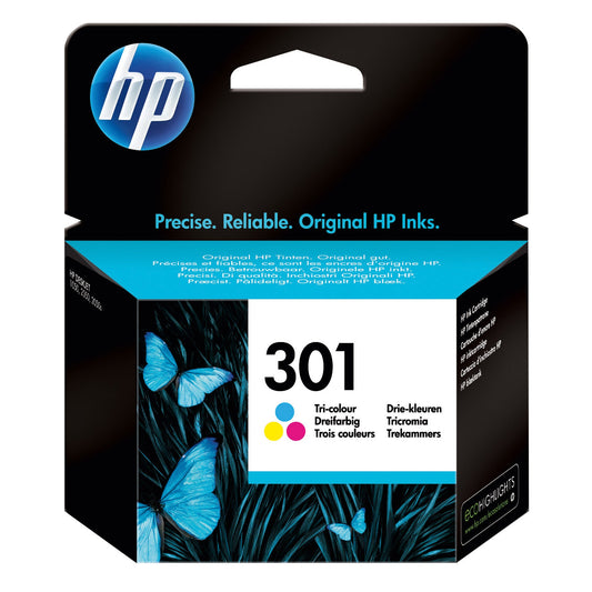 HP Tintenpatrone Originalzubehör 301 ca. 150 Seiten mehrfarbig 3ml