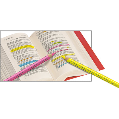 Faber-Castell Trockentextmarker Jumbo GRIP neon 5,3mm rosa dreikant