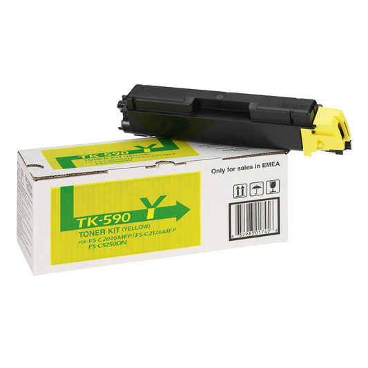 KYOCERA Toner Originalzubehör TK-590Y ca. 5.000 Seiten gelb