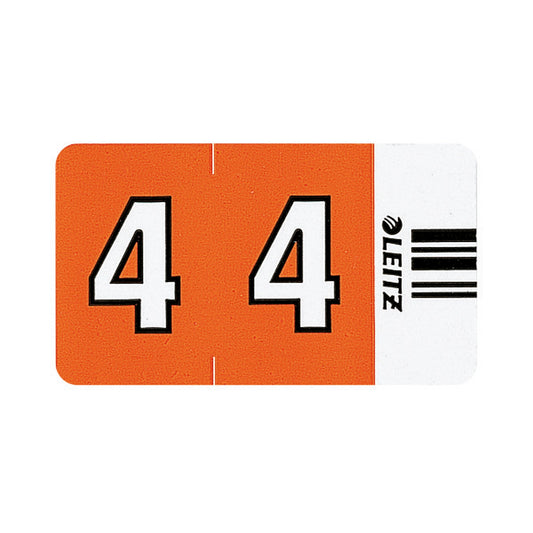 Leitz Ziffernsignal Orgacolor® Leitz Orgacolor® Registratursystem selbstklebend Papier orange 4