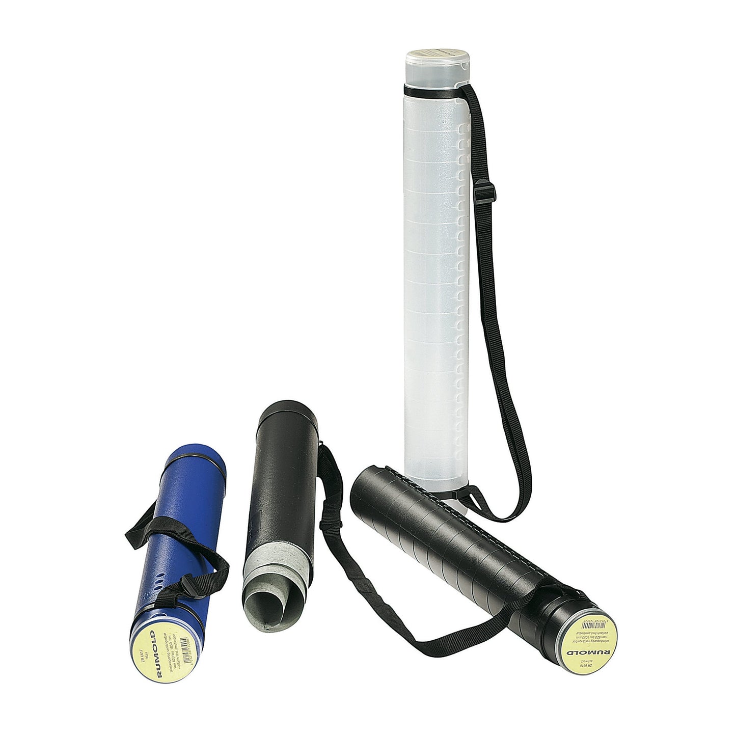 RUMOLD Zeichnungsköcher 8 x 60-100 cm (Ø x L) Polyethylen schwarz