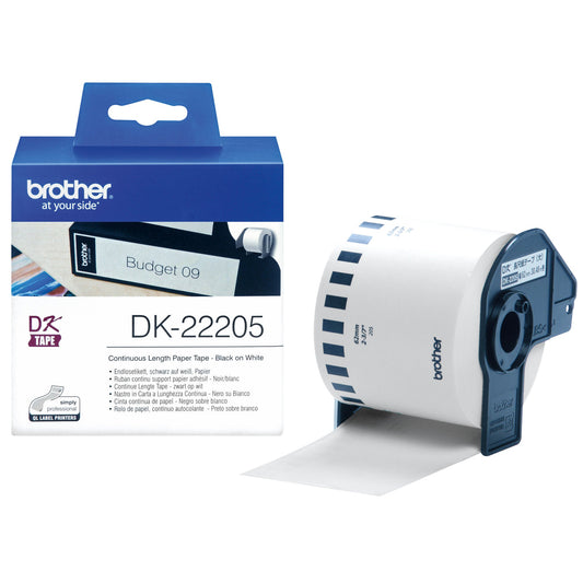 Brother Endlosetikett 62 mm x 30,5 m (B x L) Papier weiß