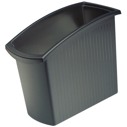 HAN Papierkorb MONDO 19,4 x 34,5 x 45 cm (B x H x T) Polypropylen Farbe: schwarz 1 Sortierfach