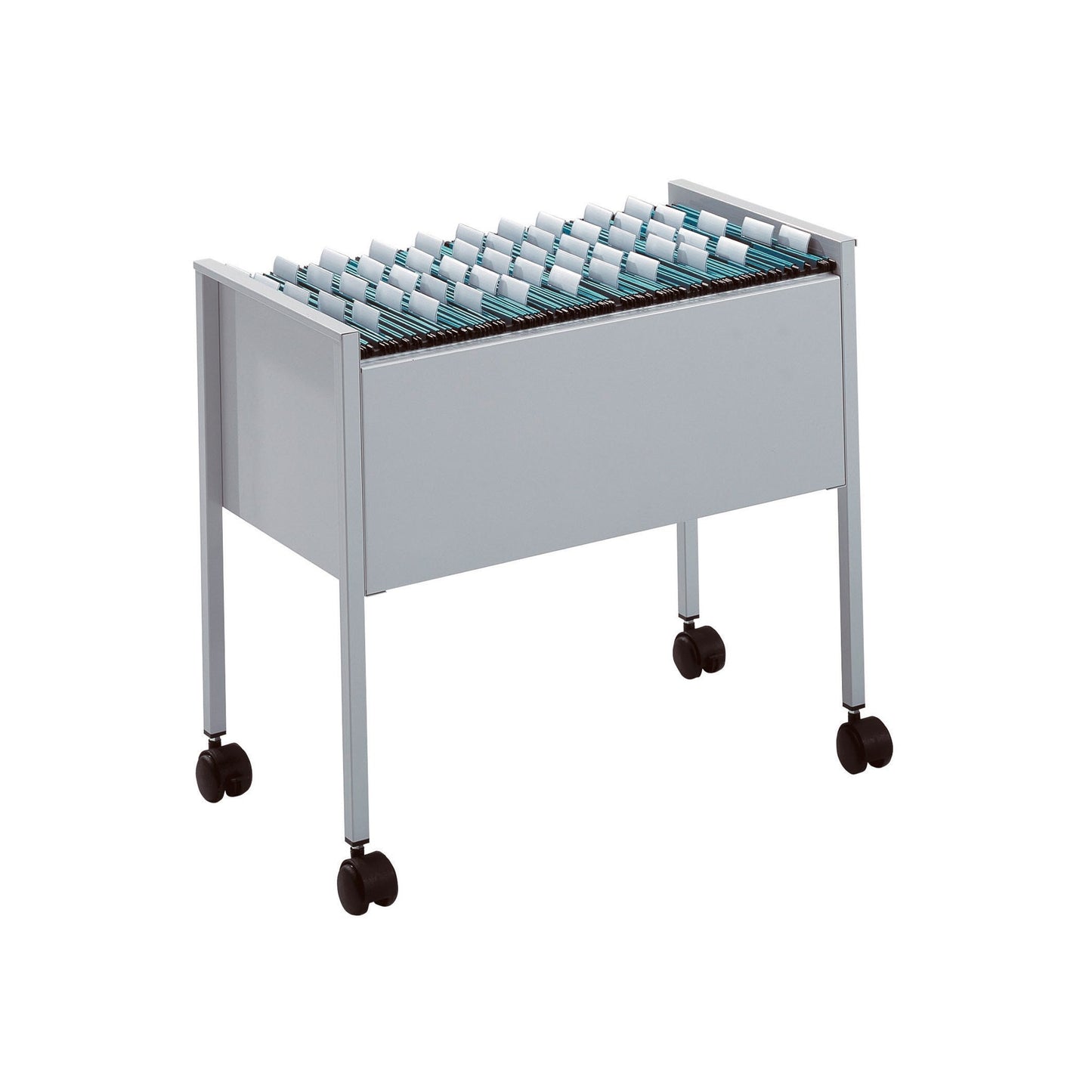 DURABLE Hängemappenwagen ECONOMY 80 65,5 x 59,2 x 36,8 cm (B x H x T) Stahl, Polyethylen epoxidharzbeschichtet, Polypropylen, PVC-U grau