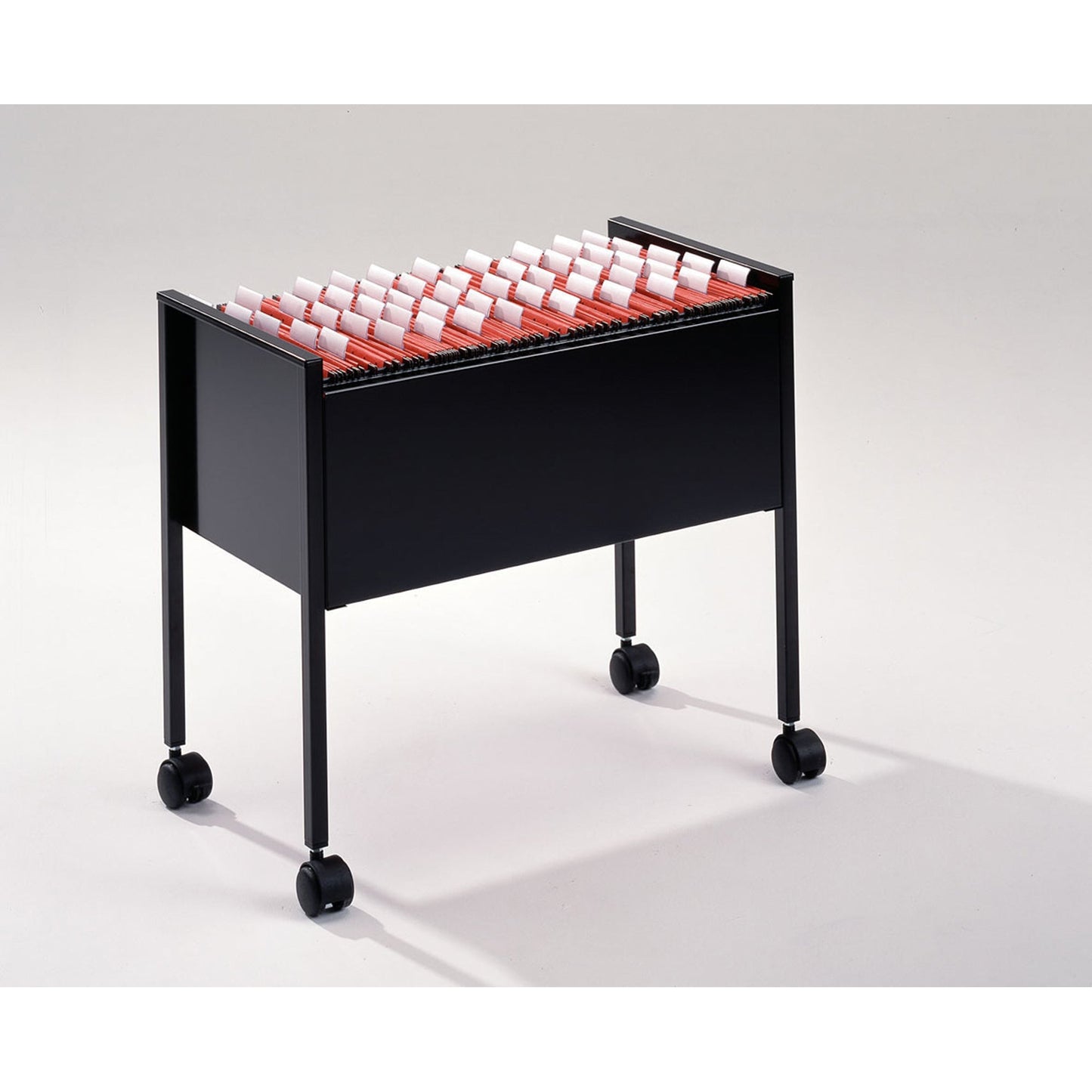 DURABLE Hängemappenwagen ECONOMY 80 65,5 x 59,2 x 36,8 cm (B x H x T) Stahl, Polyethylen epoxidharzbeschichtet, Polypropylen, PVC-U schwarz